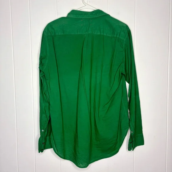 XIRENA BEAU ENAMEL SHIRT Green Cotton Women’s Size Small Casual Lightweight - Picture 3 of 6